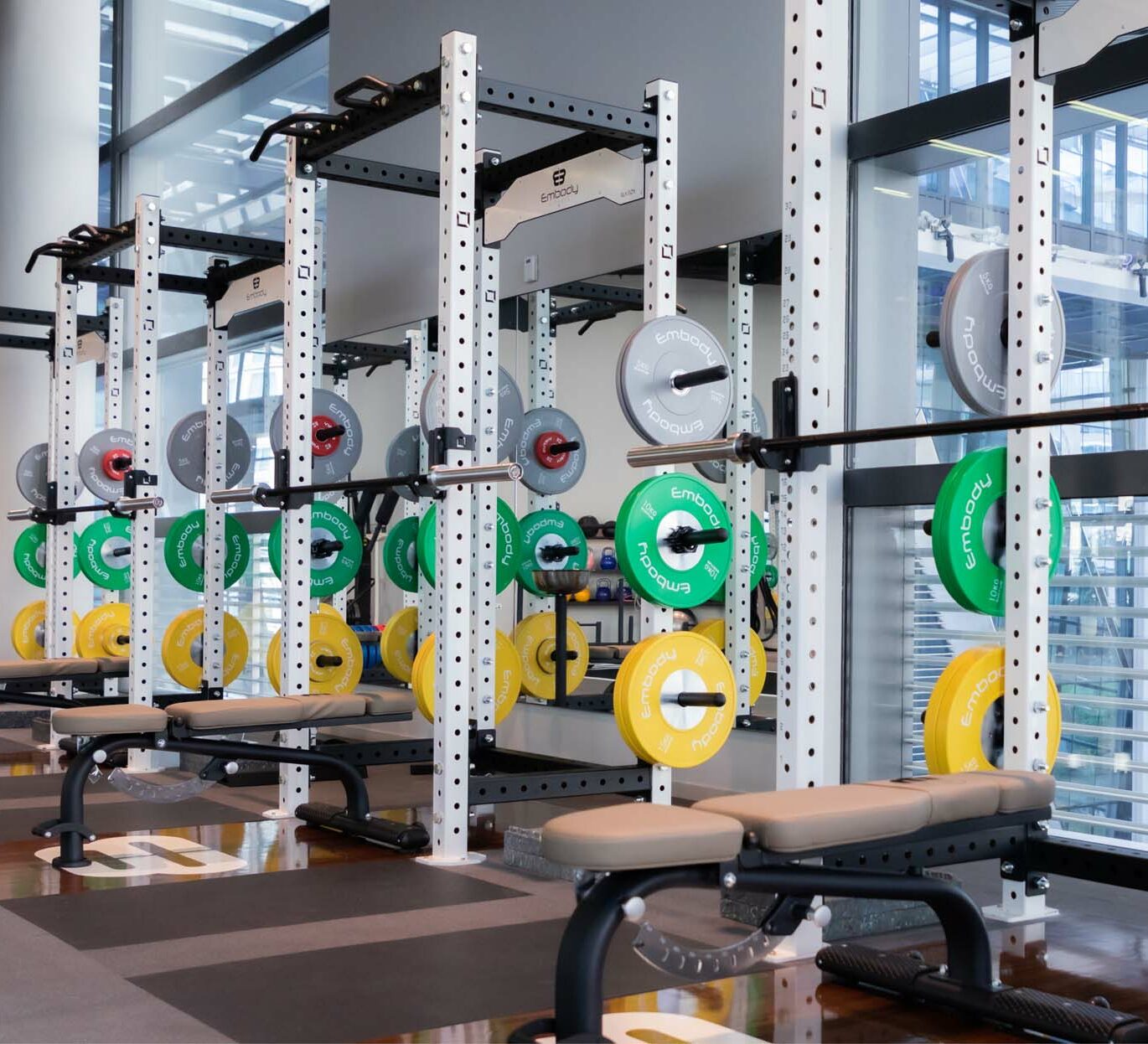 Embody Fitness at ICD Brookfield Place - gym floor equipment